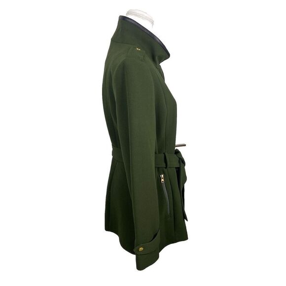 Preston And York Green Military Style Epaulettes‎ Soft Shell Coat Women’s Size M - Picture 4 of 11